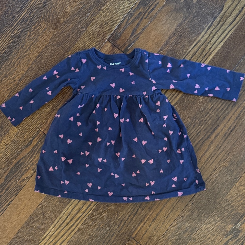 Old Navy - A-line Valentine/Heart Dress - 6-12 month